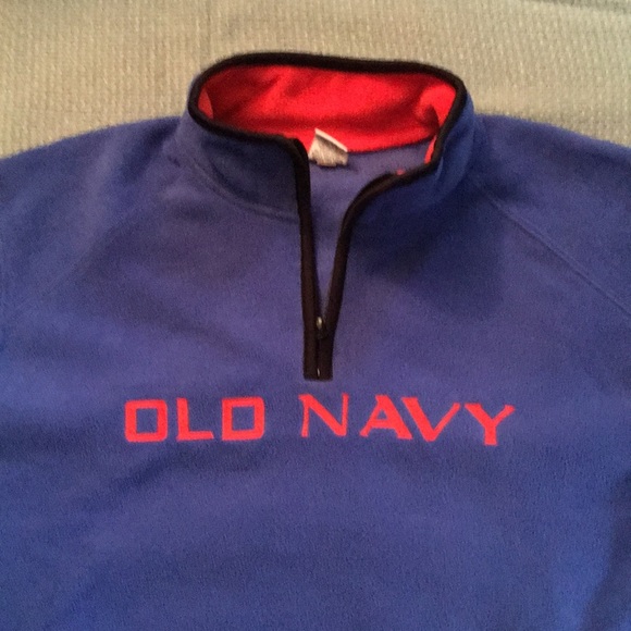 Old Navy 3/4 zipper. Fleece pullover. - Picture 2 of 6